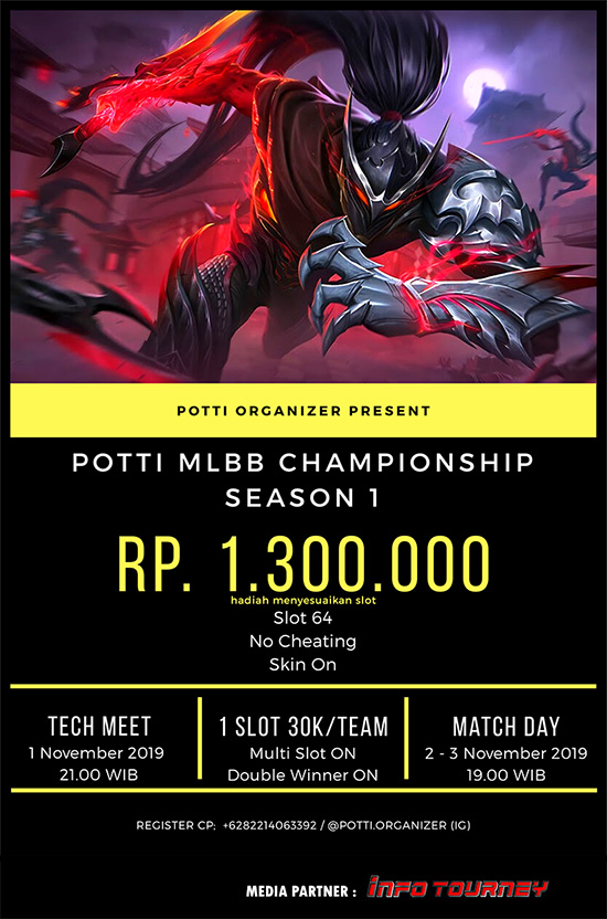 turnamen ml mole mobile legends november 2019 potti organizer season 1 poster
