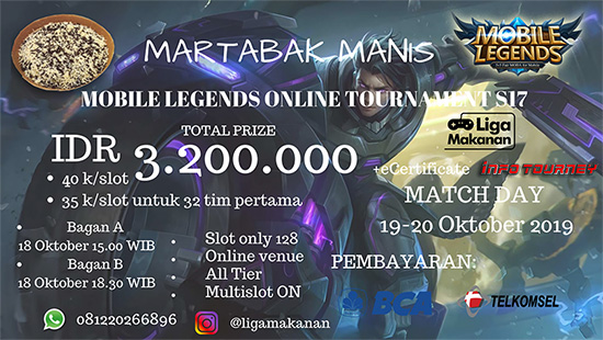 turnamen ml mole mobile legends oktober 2019 martabak manis season 17 logo