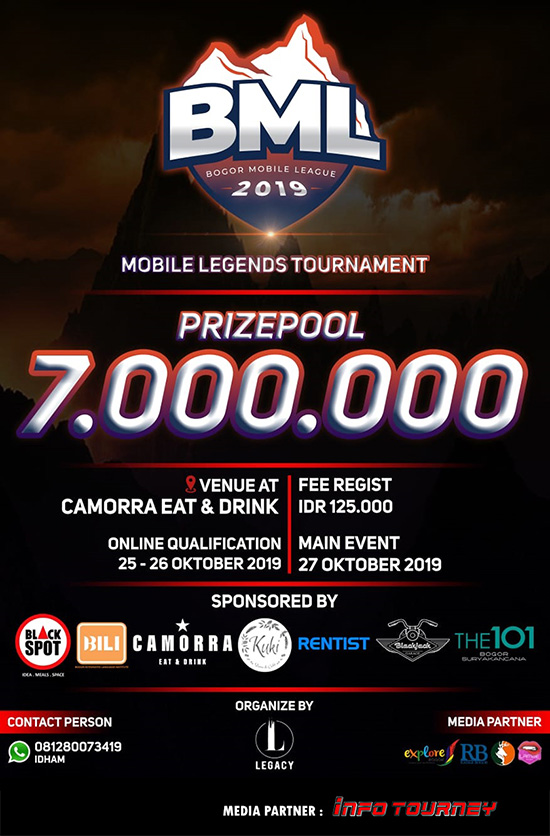 turnamen ml mole mobile legends oktober 2019 bogor mobile league poster