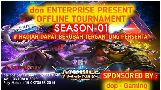 turnamen ml mole mobile legends oktober 2019 dop enterprise season 1 logo