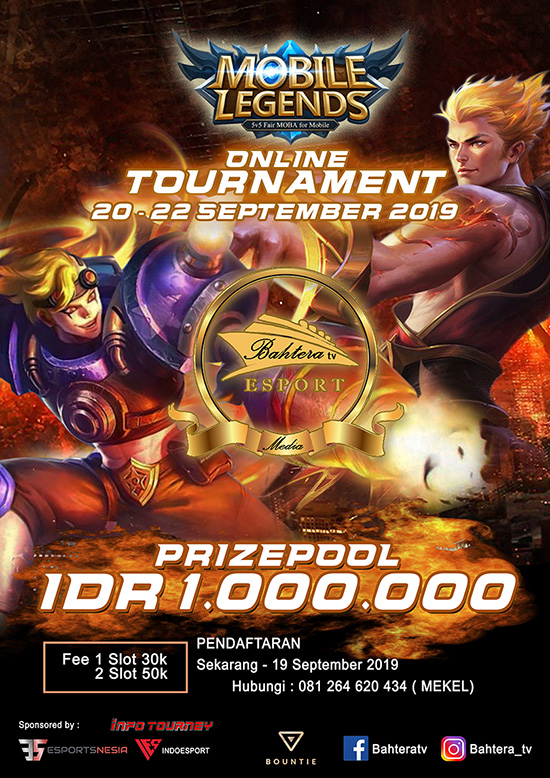 turnamen ml mole mobile legends september 2019 bahteratv season 5 poster