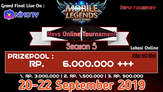 turnamen ml mole mobile legends september 2019 nevs season 5 logo