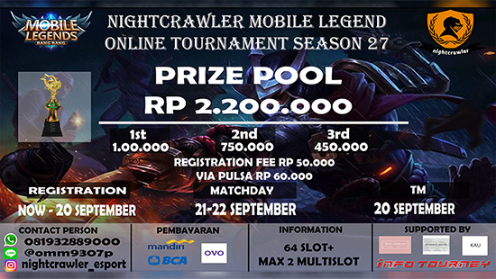 turnamen ml mole mobile legends september 2019 nightcrawler season 27 logo