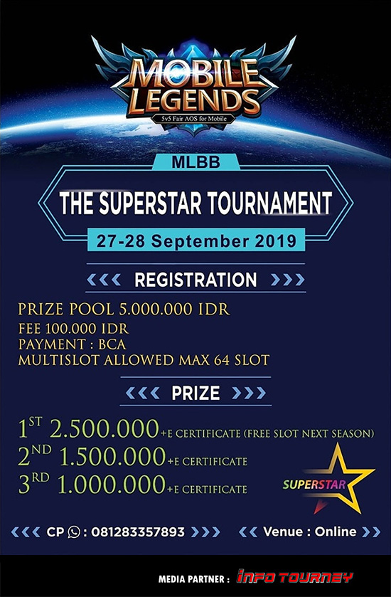 turnamen ml mole mobile legends september 2019 the superstar season 1 poster