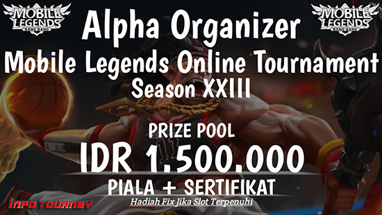 turnamen ml mlbb mole mobile legends agustus 2020 alpha organizer season 23 logo