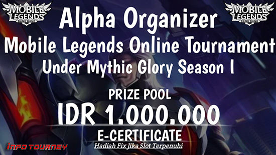 turnamen ml mlbb mole mobile legends agustus 2020 alpha under myhtic season 1 logo