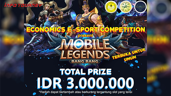 turnamen ml mlbb mole mobile legends agustus 2020 economic esport competition logo