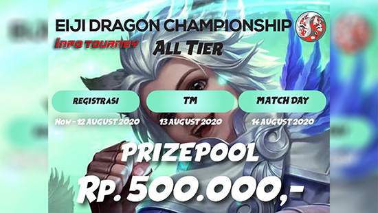 turnamen ml mlbb mole mobile legends agustus 2020 eiji dragon championship logo