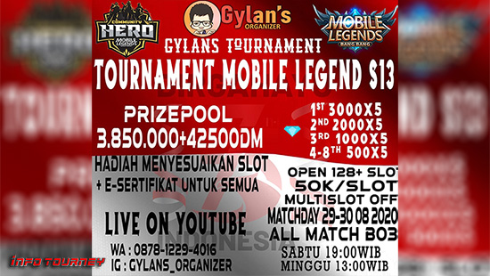 turnamen ml mlbb mole mobile legends agustus 2020 gylans season 13 logo 1