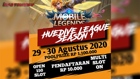 turnamen ml mlbb mole mobile legends agustus 2020 huedive league season 1 logo