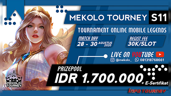 turnamen ml mlbb mole mobile legends agustus 2020 mekolo season 11 logo