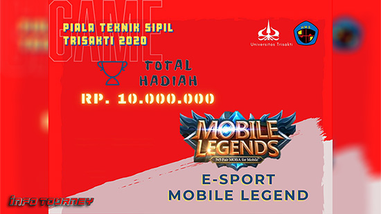 turnamen ml mlbb mole mobile legends agustus 2020 piala teknik sipil trisakti 2020 logo