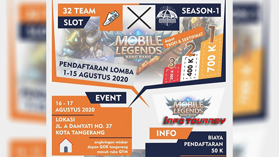 turnamen ml mlbb mole mobile legends agustus 2020 resik x misbar season 1 logo