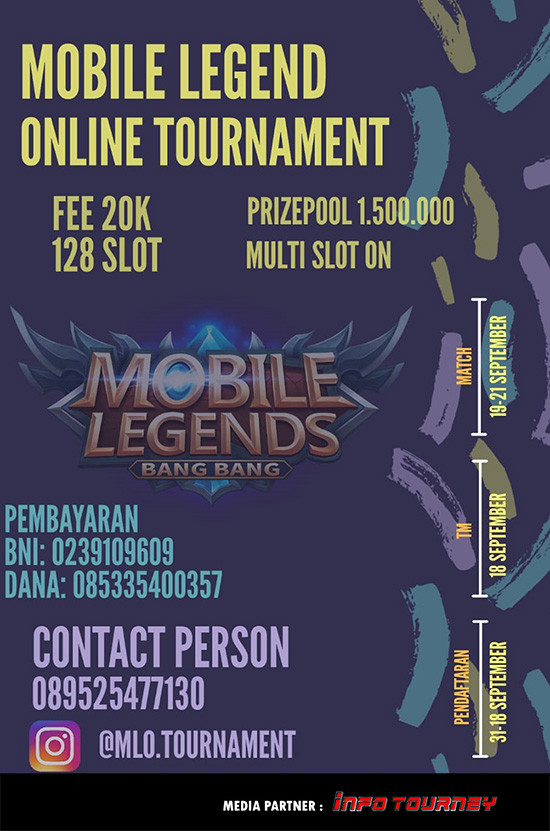turnamen ml mlbb mole mobile legends september 2020 mlo season 1 poster