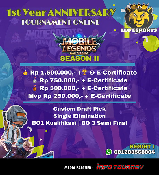 turnamen ml mlbb mole mobile legends april 2020 leo esports season 2 poster