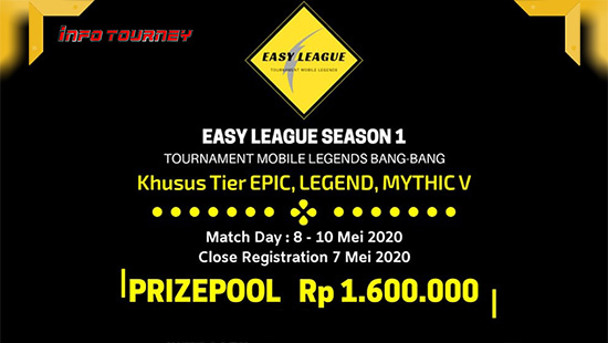 turnamen ml mlbb mole mobile legends mei 2020 easy league season 1 logo