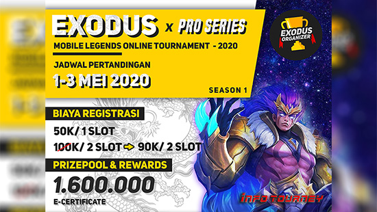 turnamen ml mlbb mole mobile legends mei 2020 exodus x pro season 1 logo