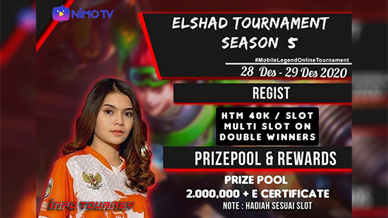 turnamen ml mlbb mole mobile legends desember 2020 elshad season 5 logo