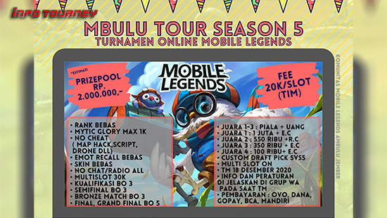 turnamen ml mlbb mole mobile legends desember 2020 mbulu season 5 logo