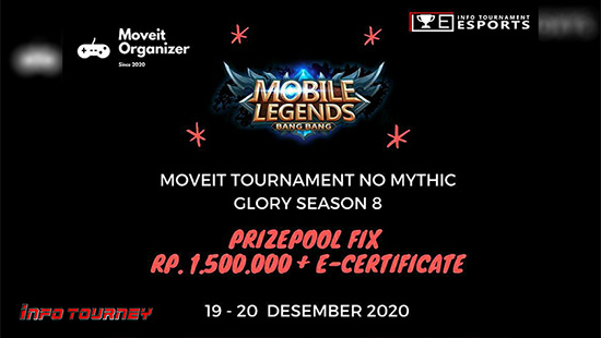turnamen ml mlbb mole mobile legends desember 2020 moveit no mythic glory season 8 logo