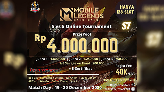turnamen ml mlbb mole mobile legends desember 2020 royals indo gold season 7 logo 1