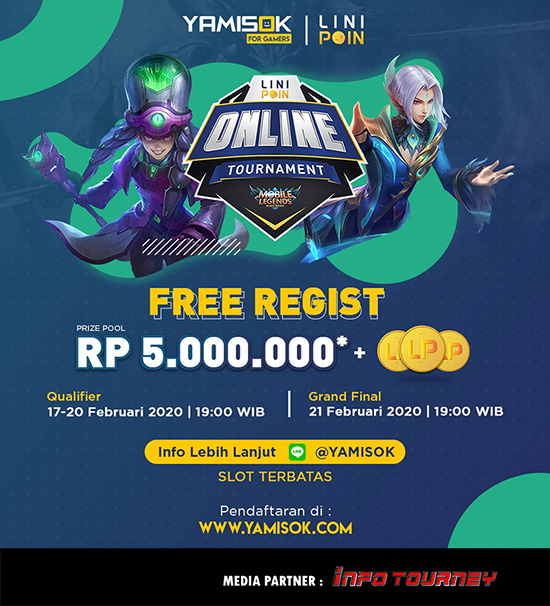 turnamen ml mlbb mole mobile legends februari 2020 yamisok linipoin poster