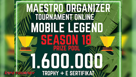 turnamen ml mlbb mole mobile legends maret 2020 maestro organizer season 18 logo