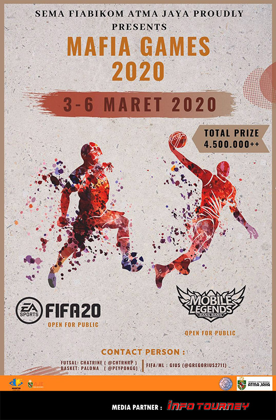 turnamen ml mlbb mole mobile legends maret 2020 mafia games 2020 poster