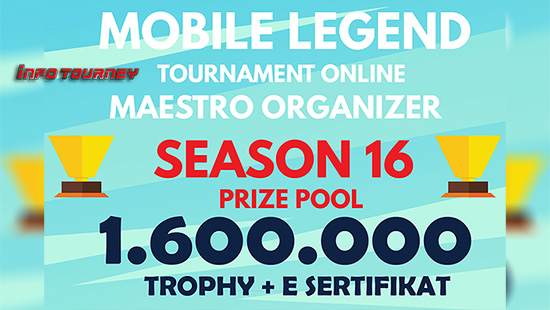 turnamen ml mlbb mole mobile legends februari 2020 maestro organizer season 16 logo