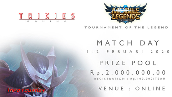turnamen ml mlbb mole mobile legends februari 2020 trixies gaming logo