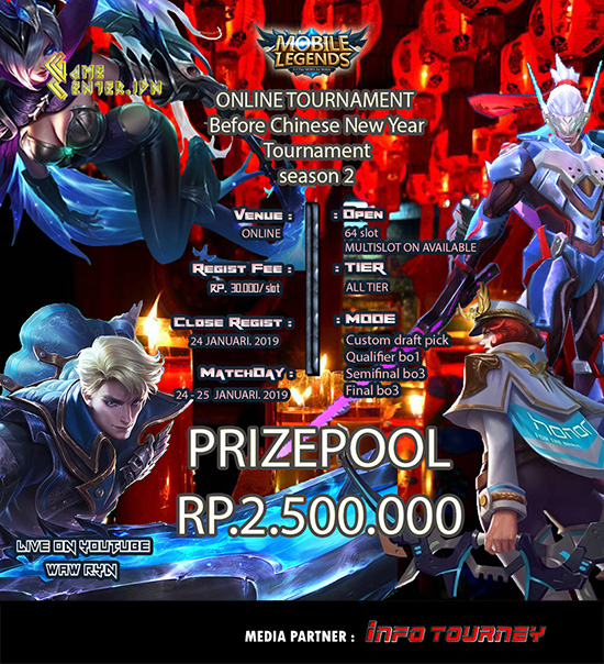 turnamen ml mlbb mole mobile legends januari 2020 gamecenter idn season 2 poster