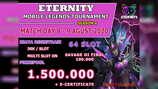 turnamen ml mlbb mole mobile legends agustus 2020 eternity season 4 logo