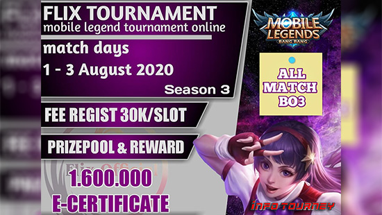 turnamen ml mlbb mole mobile legends agustus 2020 flix season 3 logo 1