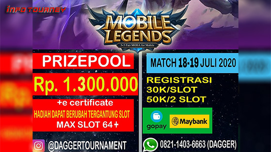 turnamen ml mlbb mole mobile legends juli 2020 dagger season 2 logo 1