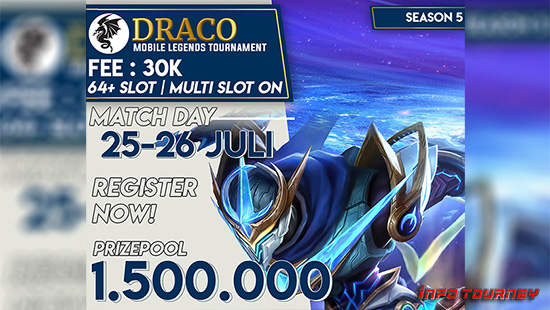 turnamen ml mlbb mole mobile legends juli 2020 draco season 5 logo