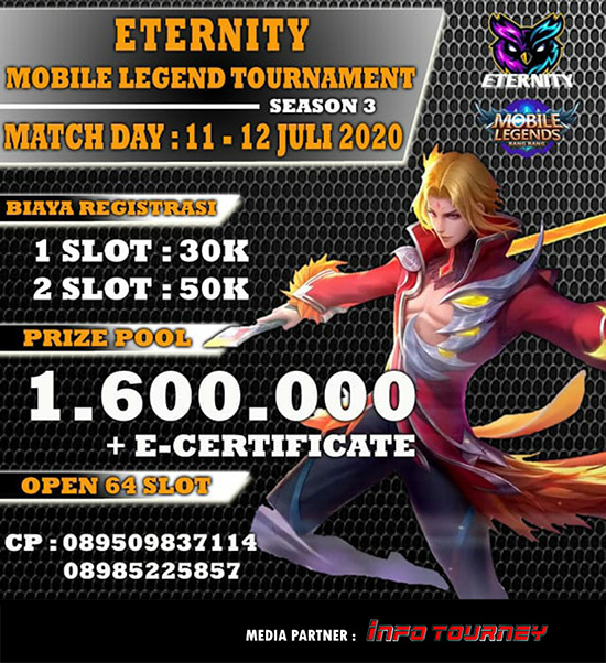 turnamen ml mlbb mole mobile legends juli 2020 eternity season 3 poster