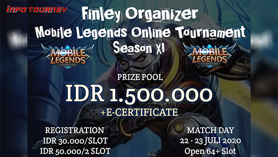 turnamen ml mlbb mole mobile legends juli 2020 finley season 11 logo