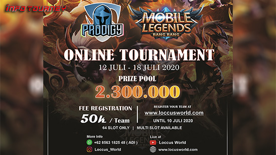 turnamen ml mlbb mole mobile legends juli 2020 locus prodigy season 1 logo