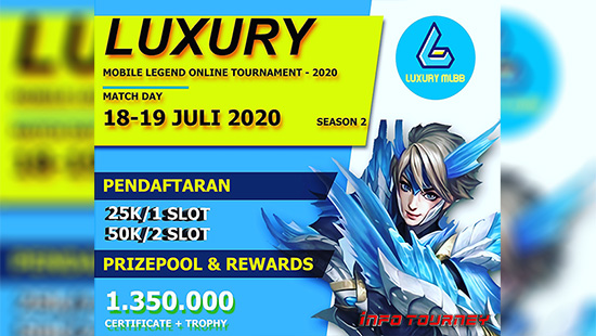 turnamen ml mlbb mole mobile legends juli 2020 luxury season 2 logo
