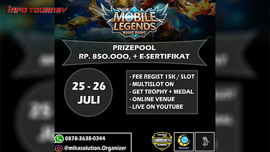 turnamen ml mlbb mole mobile legends juli 2020 mso esports 1vs1 season 1 volume 1 logo