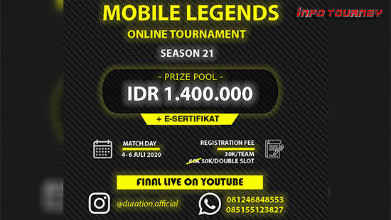 turnamen ml mlbb mole mobile legends juli 2020 duration season 21 logo