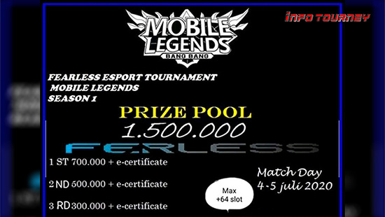 turnamen ml mlbb mole mobile legends juli 2020 fearless esport season 1 logo