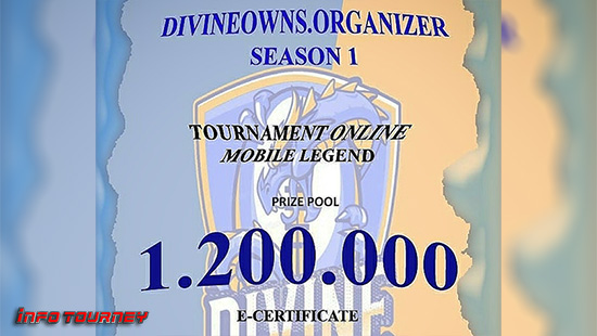 turnamen ml mlbb mole mobile legends juni 2020 divineowns organizer season 1 logo
