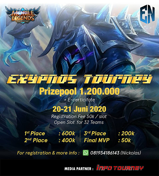 turnamen ml mlbb mole mobile legends juni 2020 exypnos season 1 poster 1
