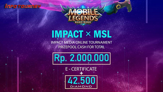 turnamen ml mlbb mole mobile legends juni 2020 impact x msl logo