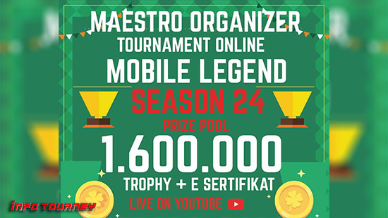 turnamen ml mlbb mole mobile legends juni 2020 maestro organizer season 24 logo