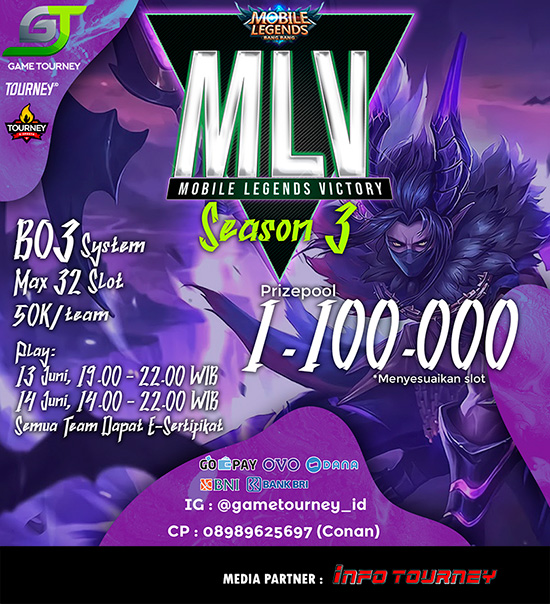 turnamen ml mlbb mole mobile legends juni 2020 mlv season 3 poster