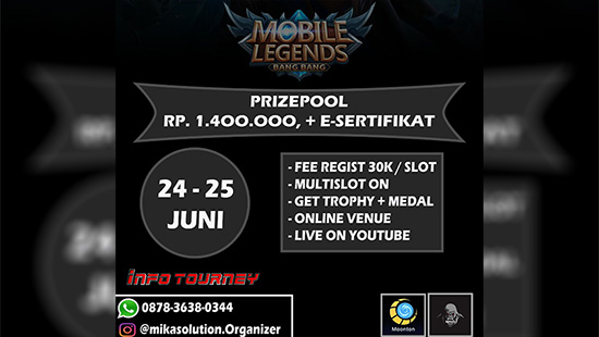 turnamen ml mlbb mole mobile legends juni 2020 mso esports season 1 volume 5 logo