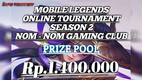 turnamen ml mlbb mole mobile legends juni 2020 nom nom gaming club season 2 logo