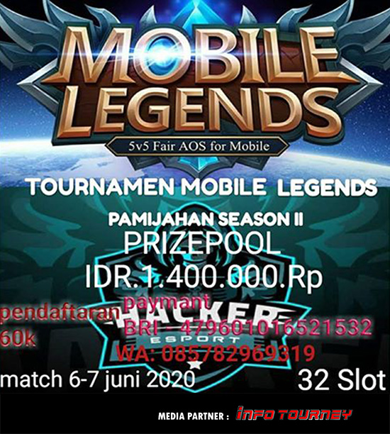 turnamen ml mlbb mole mobile legends juni 2020 pamijahan season 2 poster 1